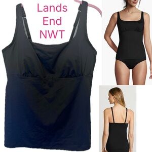 Lands End Square Neck Underwire
Tankini Top Sz 14 UPF50 Chlorine Resistant
